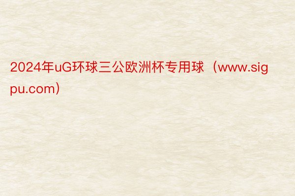 2024年uG环球三公欧洲杯专用球（www.sigpu.com）